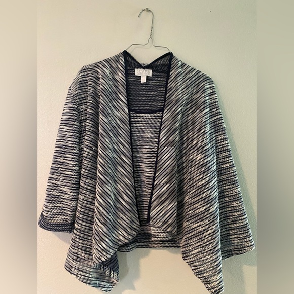 SCAPA by Lauren Pierre Drape Sweater with Tank Top - Picture 2 of 5